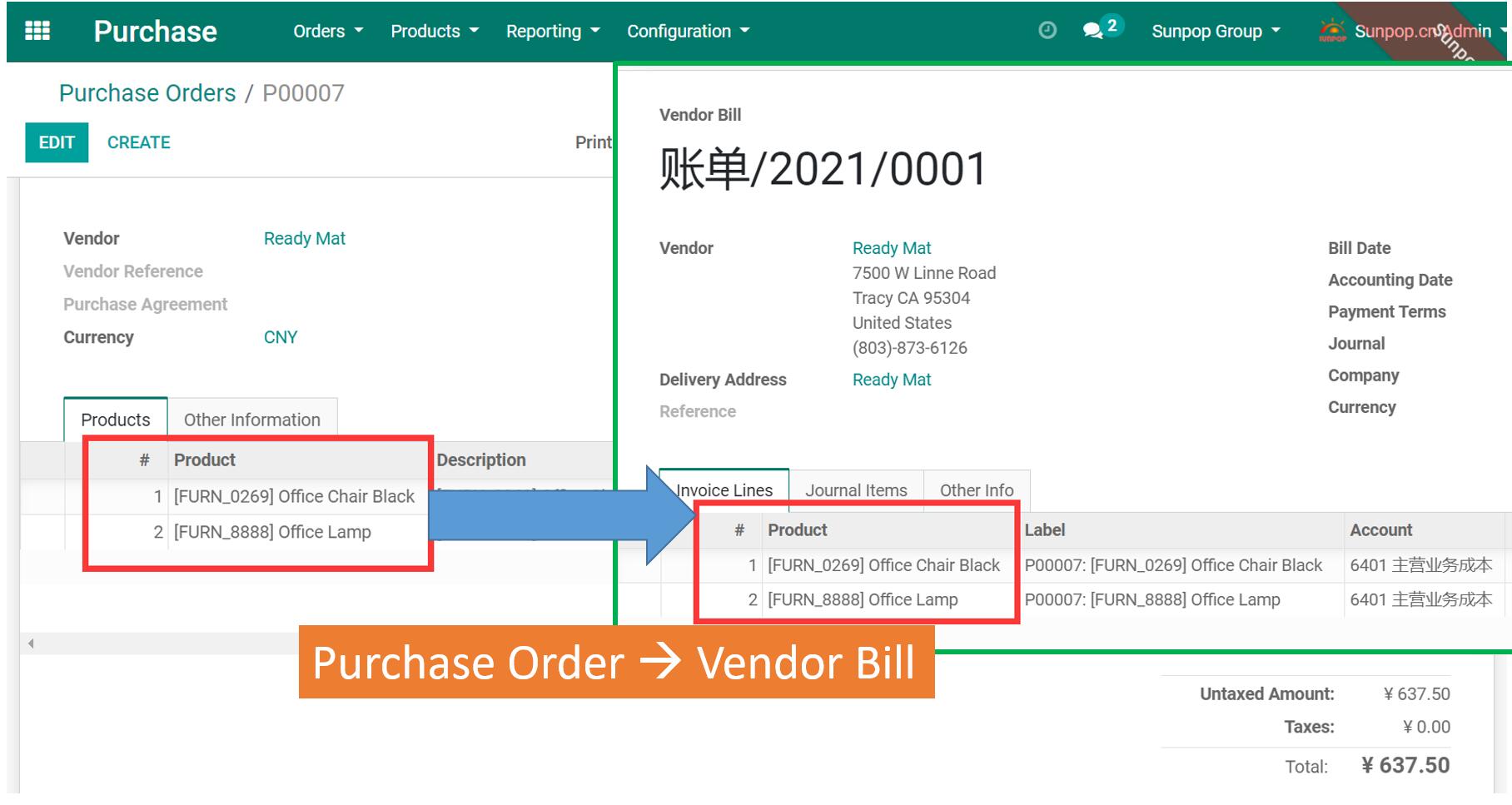 Account Invoicing Line Number Sequence, Bill Line Number