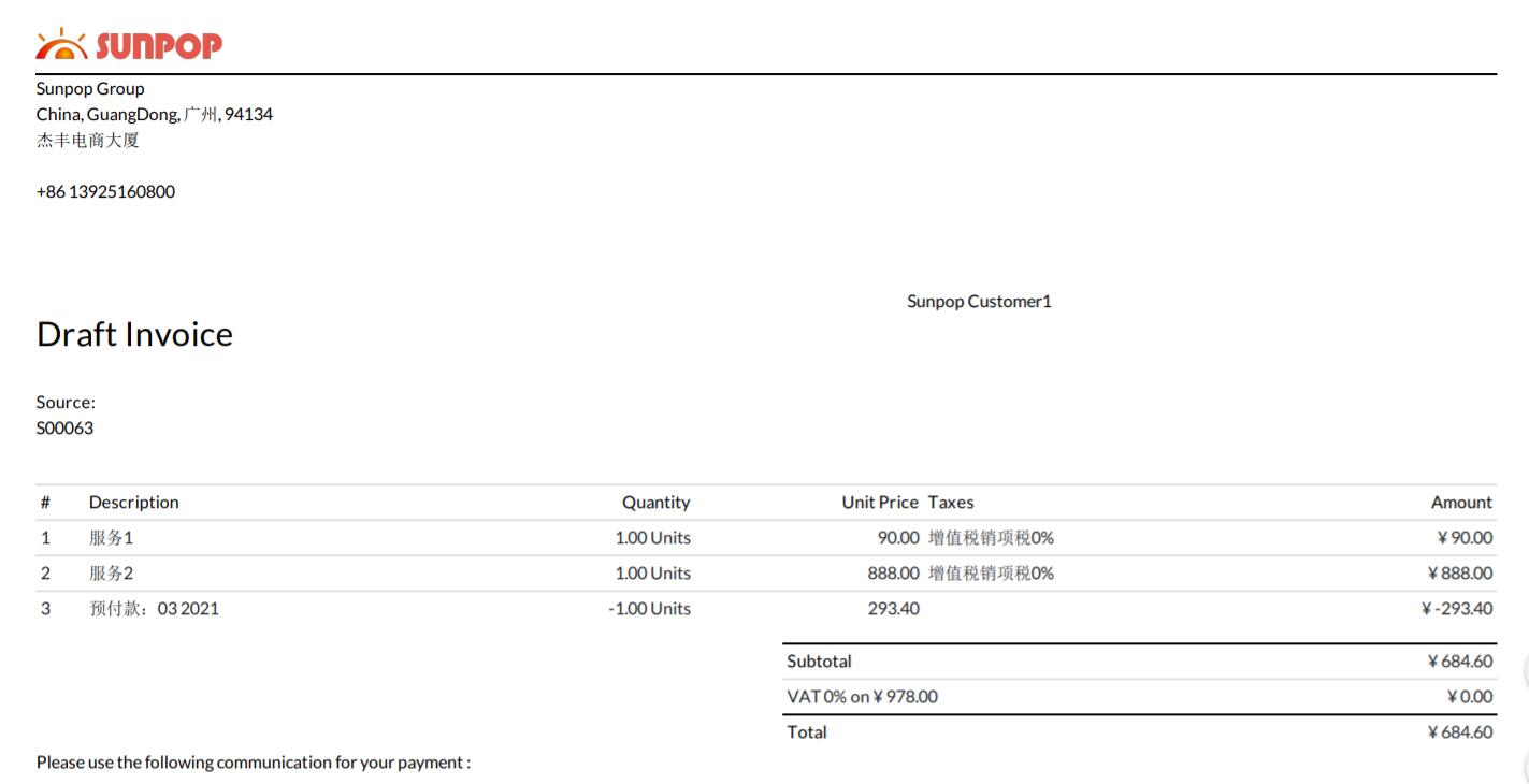 Account Invoicing Line Number Sequence, Bill Line Number