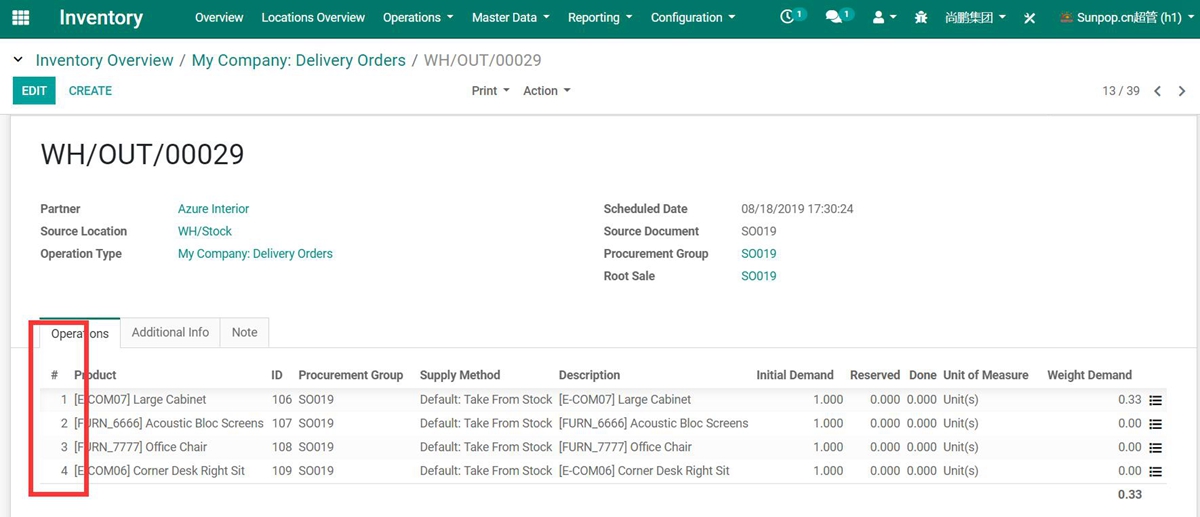 Account Invoicing Line Number Sequence, Bill Line Number