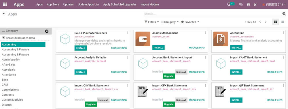 MRP Advance Search Sidebar with Hierarchy Parent Children Tree