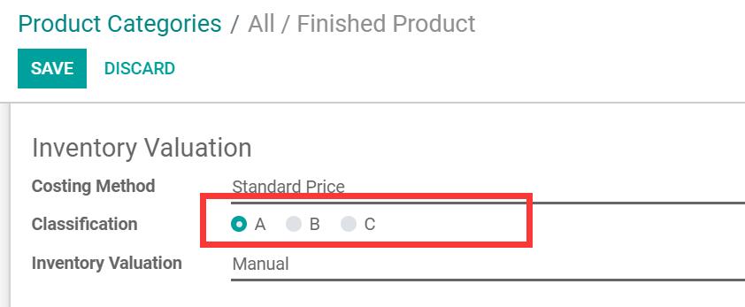 Product ABC Classification.