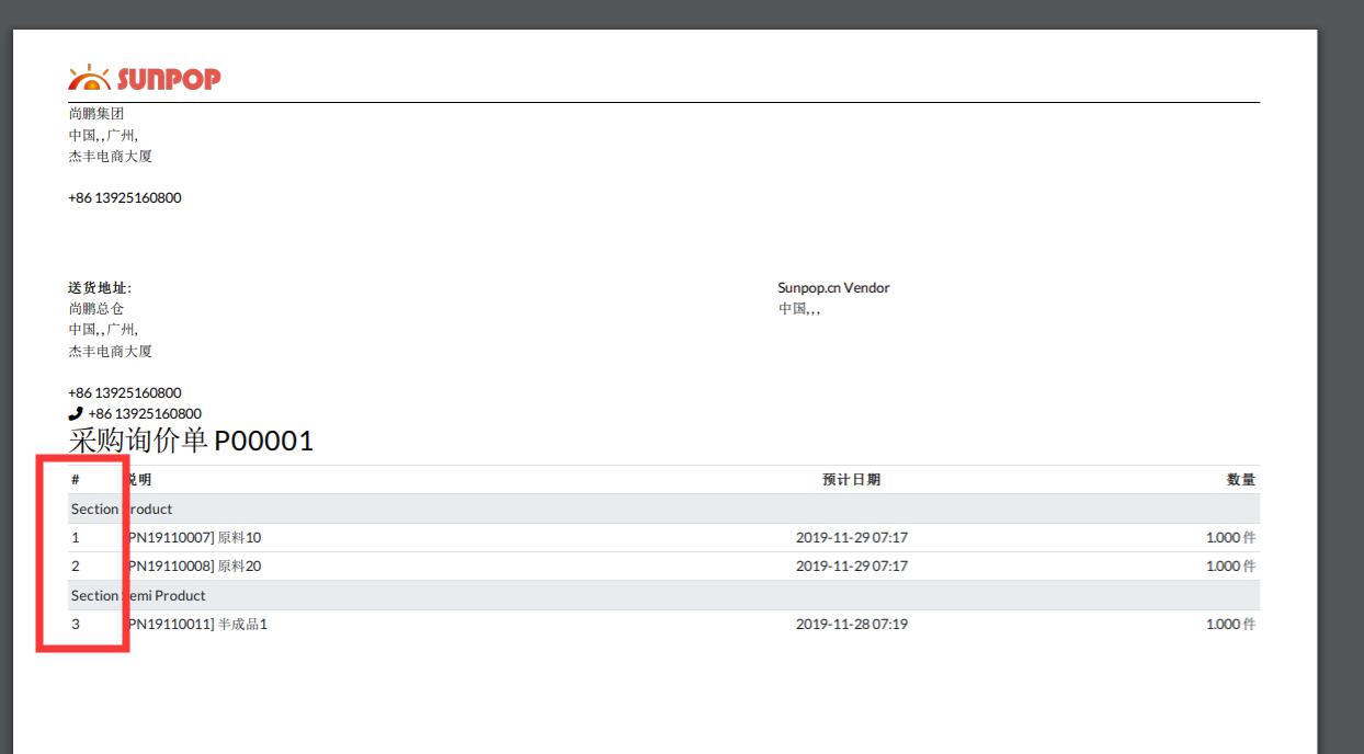 Purchase Order Line Number, Line Sequence