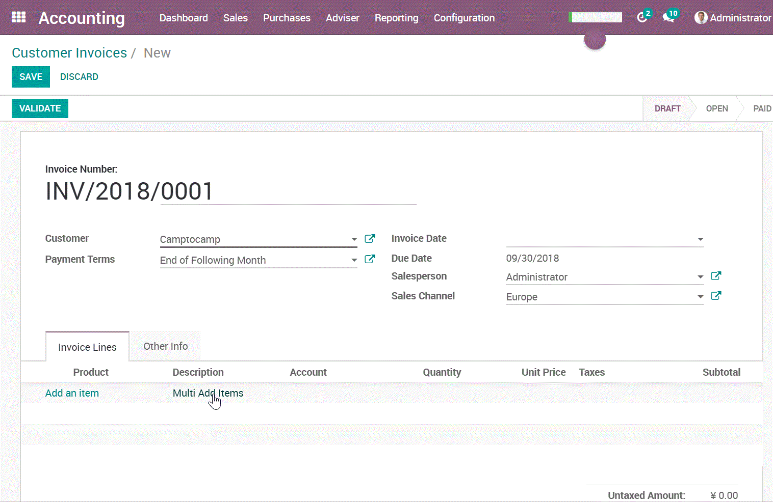 App Purchase Order Product Multi Add