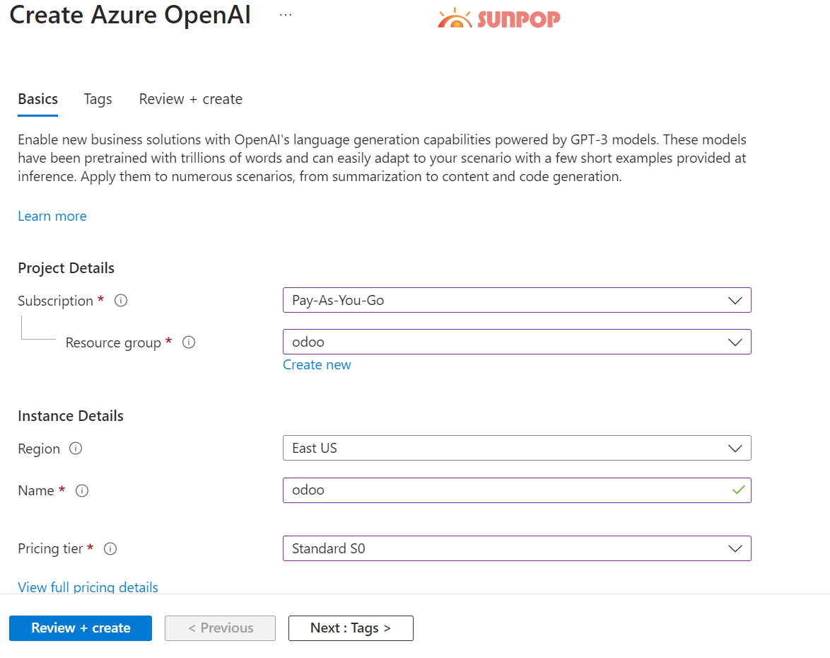 Chatgpt4中国申请，Chatgpt3.5中国区免费1年使用攻略，微软Azure云openai详细api注册申请图文教程，整合odoo AiCenter